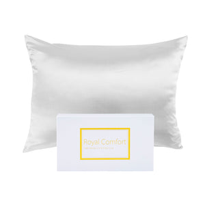 NNEDSZ Comfort Pure Silk Pillow Case 100% Mulberry Silk Hypoallergenic Pillowcase 51 x 76 cm White