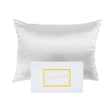 NNEDSZ Comfort Pure Silk Pillow Case 100% Mulberry Silk Hypoallergenic Pillowcase 51 x 76 cm White