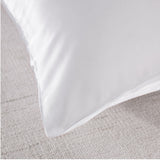 NNEDSZ Comfort Pure Silk Pillow Case 100% Mulberry Silk Hypoallergenic Pillowcase 51 x 76 cm White