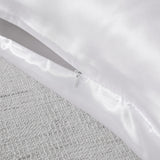 NNEDSZ Comfort Pure Silk Pillow Case 100% Mulberry Silk Hypoallergenic Pillowcase 51 x 76 cm White