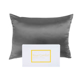 NNEDSZ Comfort Pure Silk Pillow Case 100% Mulberry Silk Hypoallergenic Pillowcase 51 x 76 cm Charcoal