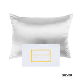 NNEDSZ Comfort Pure Silk Pillow Case 100% Mulberry Silk Hypoallergenic Pillowcase 51 x 76 cm Silver