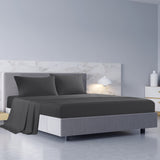 NNEDSZ Comfort 1000TC Hotel Grade Bamboo Cotton Sheets Pillowcases Set Ultrasoft Queen Pewter