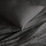 NNEDSZ Comfort 1000TC Hotel Grade Bamboo Cotton Sheets Pillowcases Set Ultrasoft Queen Pewter
