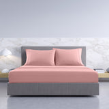 NNEDSZ Comfort 1000TC Hotel Grade Bamboo Cotton Sheets Pillowcases Set Ultrasoft Queen Blush