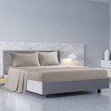 NNEDSZ Comfort 1000TC Hotel Grade Bamboo Cotton Sheets Pillowcases Set Ultrasoft King Dove