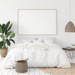 NNEDSZ 1000 Thread Count Hotel Grade Bamboo Cotton Quilt Cover Pillowcases Set King White