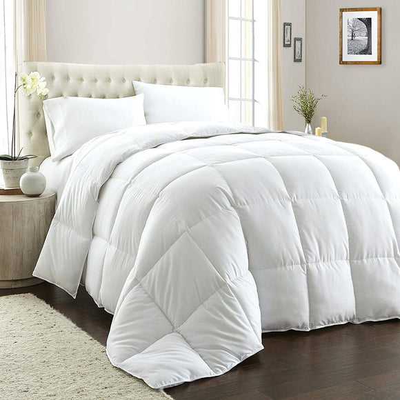 NNEDSZ Comfort 800GSM Quilt Down Alternative Doona Duvet Cotton Cover Hotel Grade Queen White