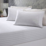 NNEDSZ  Comfort 1200 Thread Count Damask Cotton Blend 3 Piece Combo Sheet Set - Double - White