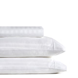 NNEDSZ  Comfort 1200 Thread Count Damask Cotton Blend 3 Piece Combo Sheet Set - Double - White