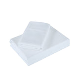 NNEDSZ Comfort 1200 Thread Count Sheet Set 4 Piece Ultra Soft Satin Weave Finish Double White