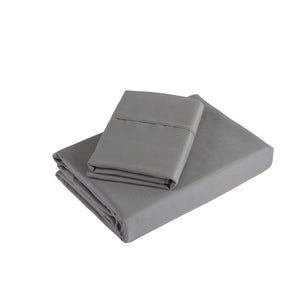 NNEDSZ  Comfort 1200 Thread Count Sheet Set 4 Piece Ultra Soft Satin Weave Finish - Queen - Charcoal
