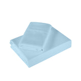 NNEDSZ Comfort 1200 Thread Count Sheet Set 4 Piece Ultra Soft Satin Weave Finish Queen Sky Blue