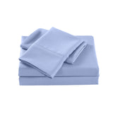 NNEDSZ Comfort 2000 Thread Count Bamboo Cooling Sheet Set Ultra Soft Bedding Queen Light Blue