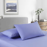 NNEDSZ Comfort 2000 Thread Count Bamboo Cooling Sheet Set Ultra Soft Bedding King Mid Blue