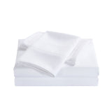 NNEDSZ Comfort 2000 Thread Count Bamboo Cooling Sheet Set Ultra Soft Bedding Single White