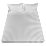 NNEDSZ Comfort 1200TC Sheet Set Damask Cotton Blend Ultra Soft Sateen Bedding Queen White