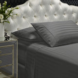 NNEDSZ  Comfort 1200TC Sheet Set Damask Cotton Blend Ultra Soft Sateen Bedding - Queen - Charcoal Grey