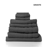 NNEDSZ Comfort Eden Egyptian Cotton 600GSM 8 Piece Luxury Bath Towels Set 8 Piece Granite