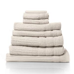 NNEDSZ Comfort Eden Egyptian Cotton 600GSM 8 Piece Luxury Bath Towels Set 8 Piece Beige