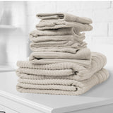 NNEDSZ Comfort Eden Egyptian Cotton 600GSM 8 Piece Luxury Bath Towels Set 8 Piece Beige