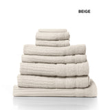 NNEDSZ Comfort Eden Egyptian Cotton 600GSM 8 Piece Luxury Bath Towels Set 8 Piece Beige