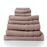 NNEDSZ Comfort Eden Egyptian Cotton 600GSM 8 Piece Luxury Bath Towels Set 8 Piece Rose