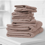 NNEDSZ Comfort Eden Egyptian Cotton 600GSM 8 Piece Luxury Bath Towels Set 8 Piece Rose