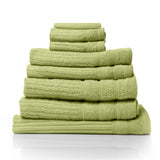 NNEDSZ Comfort Eden Egyptian Cotton 600GSM 8 Piece Luxury Bath Towels Set 8 Piece Spearmint