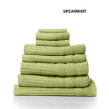 NNEDSZ Comfort Eden Egyptian Cotton 600GSM 8 Piece Luxury Bath Towels Set 8 Piece Spearmint