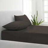 NNEDSZ Avenue 1000TC Cotton Blend Sheet & Pillowcases Set Hotel Quality Bedding Single Charcoal