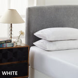 NNEDSZ Comfort 1500 Thread Count Cotton Rich Sheet Set 3 Piece Ultra Soft Bedding Double White