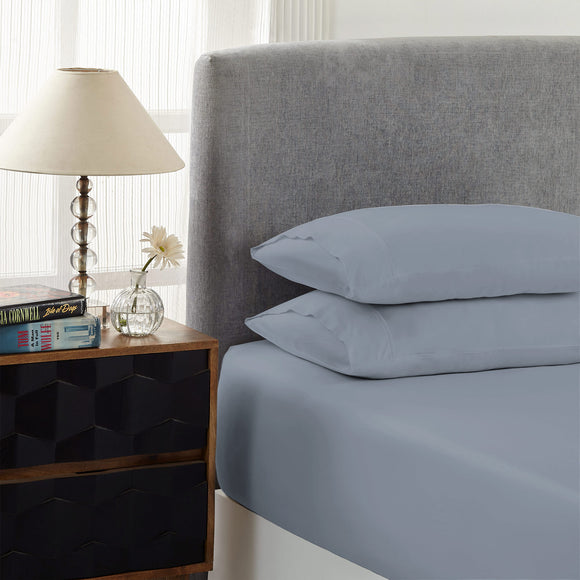 NNEDSZ Comfort 1500 Thread Count Cotton Rich Sheet Set 3 Piece Ultra Soft Bedding Double Indigo