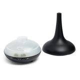 NNEDSZ Oil Diffuser Ultrasonic Humidifier Aromatherapy LED Light 200ML 3 Oils 15 x 15 x 20cm Black
