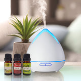 NNEDSZ Oils Ultrasonic Aromatherapy Diffuser Air Humidifier Purify 400ML  White