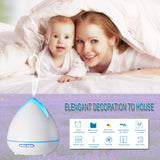 NNEDSZ Oils Ultrasonic Aromatherapy Diffuser Air Humidifier Purify 400ML  White