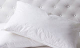 NNEDSZ Feather & Down Quilt 500GSM + Duck Feather and Down Pillows 2 Pack Combo Double White