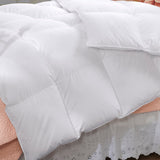 NNEDSZ Duck Feather & 50% Duck Down Quilt 500GSM + Duck Pillows Twin Pack Combo Single White