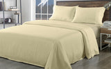 NNEDSZ Comfort Bamboo Blend Sheet Set 1000TC and Bamboo Pillows 2 Pack Ultra Soft Queen Ivory