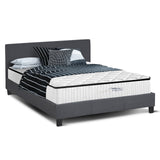NNEDSZ  Bed Frame + Comforpedic Mattress + 250GSM Bamboo Quilt Package Deal Set - King