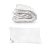 NNEDSZ Bamboo Blend Quilt With 1100GSM King Size Hotel Pillow Bedding Set Single