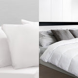 NNEDSZ Bamboo Blend Quilt With 1100GSM King Size Hotel Pillow Bedding Set Single