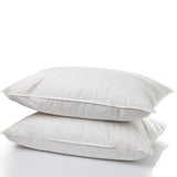 NNEDSZ  Comfort 100% Cotton  Sheet Set And 2 Duck Feather Down Pillows Set - Single - Grey