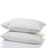 NNEDSZ  Comfort 100% Cotton  Sheet Set And 2 Duck Feather Down Pillows Set - Single -  Blue
