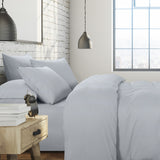 NNEDSZ 1500 Thread Count 6 Piece Combo And 2 Pack Duck Feather Down Pillows Bedding Set - King - Indigo