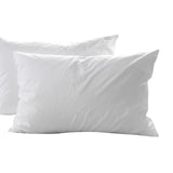 NNEDSZ  Comfort 1800GSM Duck Feather Down Topper And 1000GSM 2 Duck Pillows Set - King - White