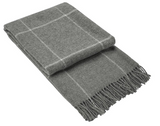 NNEDSZ Throw - 100% NZ Wool - Grey Striped