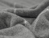 NNEDSZ Throw - 100% NZ Wool - Grey Striped