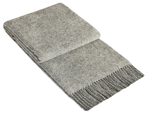 NNEDSZ Throw - 100% NZ Wool -  Grey