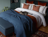 NNEDSZ Throw - 100% NZ Wool - Navy